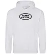 Мужская толстовка (худи) Land Rover logo Серый меланж фото