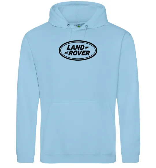 Мужская толстовка (худи) Land Rover logo Голубой фото