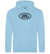 Мужская толстовка (худи) Land Rover logo Голубой фото