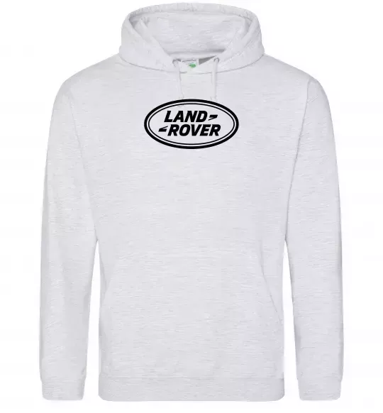 Женская толстовка (худи) Land Rover logo Серый меланж фото