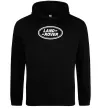 Мужская толстовка (худи) Land Rover logo Черный фото