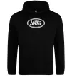 Женская толстовка (худи) Land Rover logo Черный фото