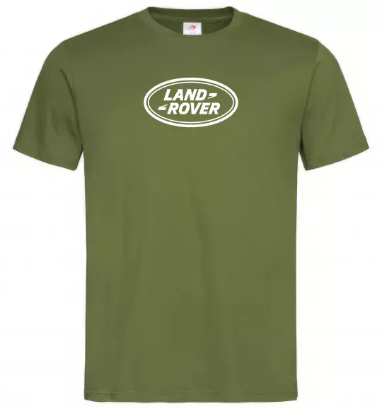 Мужская футболка Land Rover logo Оливковый фото