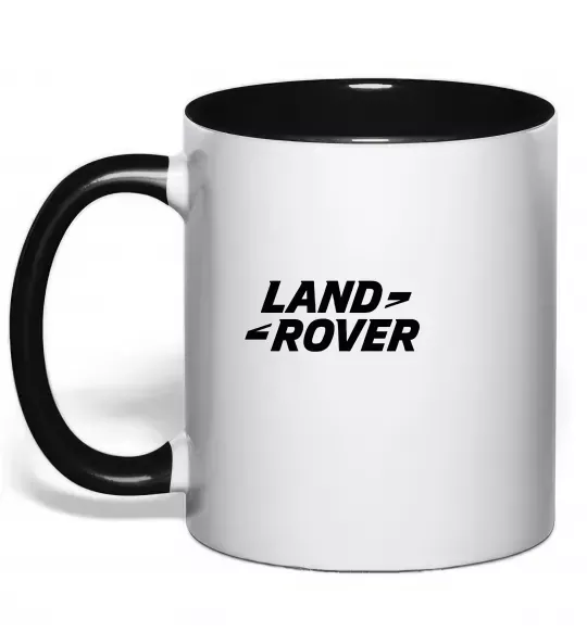 Чашка з кольоровою ручкою Land Rover Чорний фото