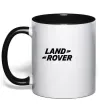 Чашка з кольоровою ручкою Land Rover Чорний фото