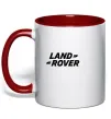 Чашка з кольоровою ручкою Land Rover Червоний фото