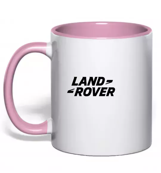 Чашка з кольоровою ручкою Land Rover Ніжно рожевий фото