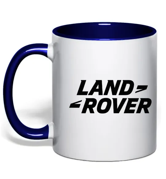 Чашка с цветной ручкой Land Rover Глубокий темно-синий фото