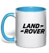 Чашка с цветной ручкой Land Rover Голубой фото