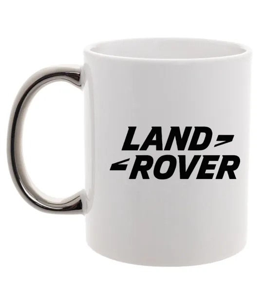 Чашка с цветной ручкой Land Rover Серебро фото