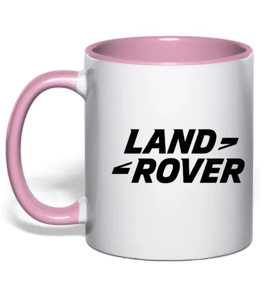 Чашка с цветной ручкой Land Rover Нежно розовый фото