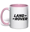 Чашка с цветной ручкой Land Rover Нежно розовый фото