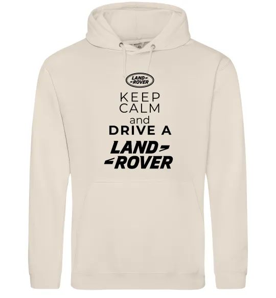 Чоловіча толстовка (худі) Keep calm and drive Land Rover Таш фото