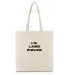 Эко-сумка I <3 Land Rover Бежевый фото