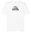 Футболка Оверсайз I <3 Land Rover Білий фото
