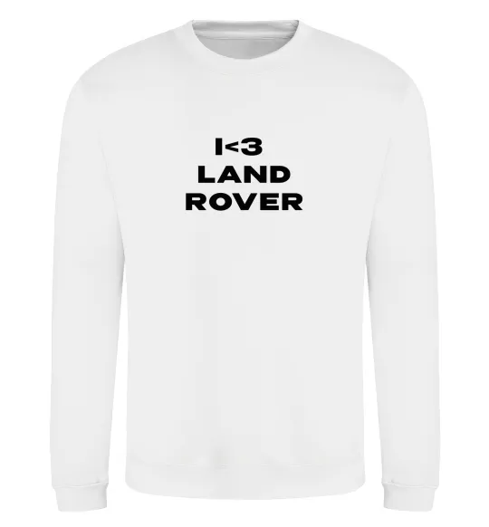 Свитшот I <3 Land Rover Белый фото