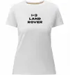 Жіноча преміум футболка I <3 Land Rover Білий фото