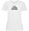 Женская футболка I <3 Land Rover Белый фото