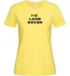 Женская футболка I <3 Land Rover Лимонный фото