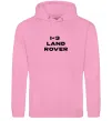 Женская толстовка (худи) I <3 Land Rover Розовый фото
