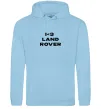 Женская толстовка (худи) I <3 Land Rover Голубой фото