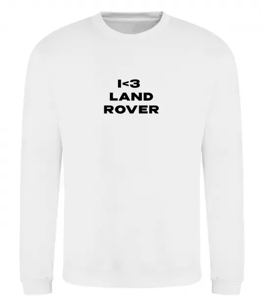 Свитшот I <3 Land Rover Белый фото