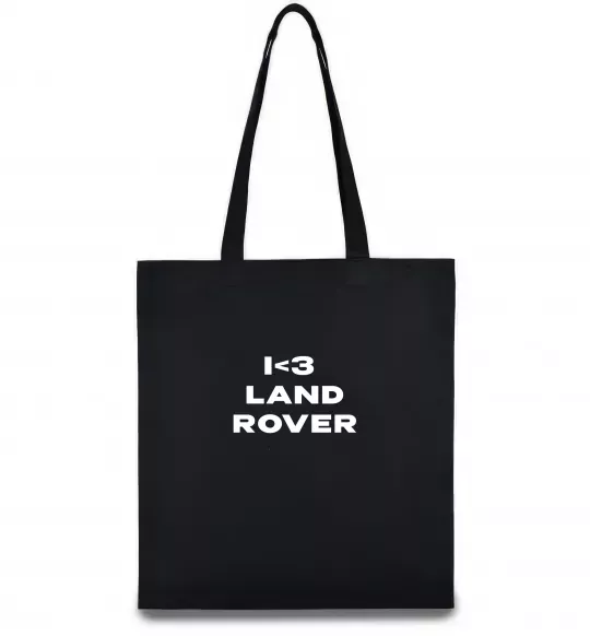 Эко-сумка I <3 Land Rover Черный фото