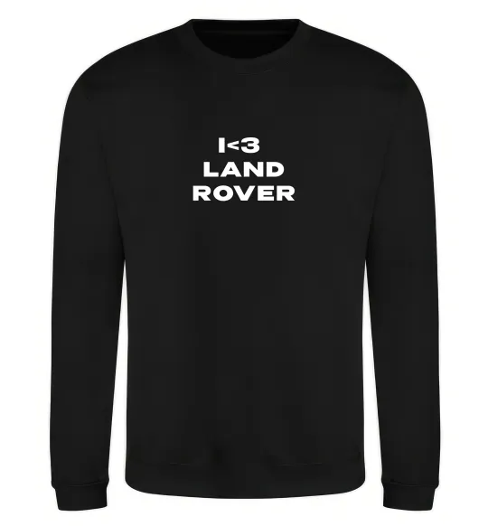 Свитшот I <3 Land Rover Черный фото