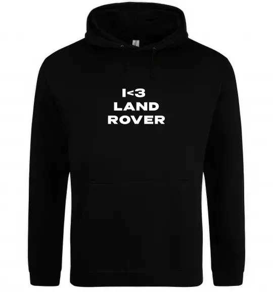 Жіноча толстовка (худі) I <3 Land Rover Чорний фото