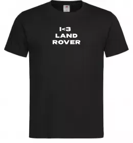 Мужская футболка I <3 Land Rover Черный фото