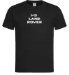 Мужская футболка I <3 Land Rover Черный фото
