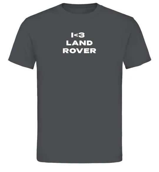 Мужская футболка I <3 Land Rover Графит фото