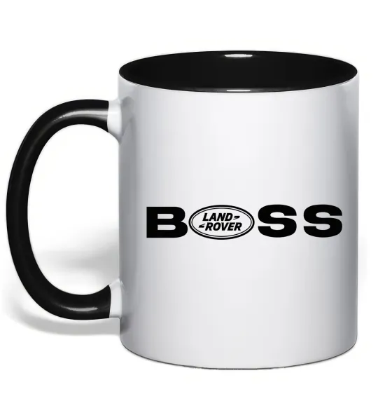 Чашка з кольоровою ручкою Land Rover Boss Чорний фото