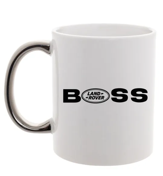 Чашка з кольоровою ручкою Land Rover Boss Срібло фото