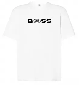 Футболка Оверсайз I Love Land Rover Черный фото