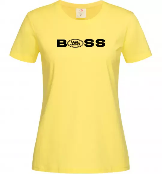 Женская футболка Land Rover Boss Лимонный фото