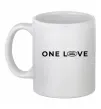 Чашка керамическая Land Rover one love Белый фото