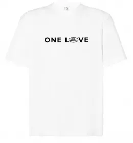 Футболка Оверсайз I Love Land Rover Черный фото