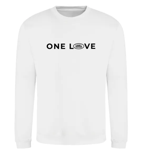 Свитшот Land Rover one love Белый фото