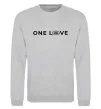 Свитшот Land Rover one love Серый меланж фото