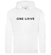 Чоловіча толстовка (худі) Land Rover one love Білий фото
