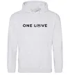 Чоловіча толстовка (худі) Land Rover one love Сірий меланж фото