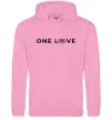 Женская толстовка (худи) Land Rover one love Розовый фото