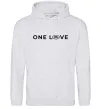Женская толстовка (худи) Land Rover one love Серый меланж фото