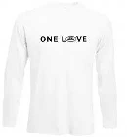 Лонгслив Land Rover one love Белый фото
