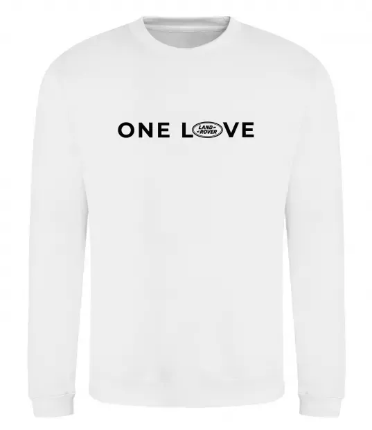 Свитшот Land Rover one love Белый фото