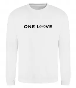 Свитшот Land Rover one love Белый фото