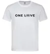 Мужская футболка Land Rover one love Белый фото