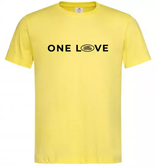 Мужская футболка Land Rover one love Лимонный фото
