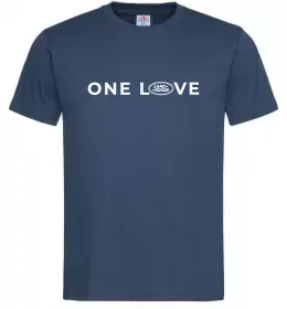 Мужская футболка Land Rover one love Темно-синий фото